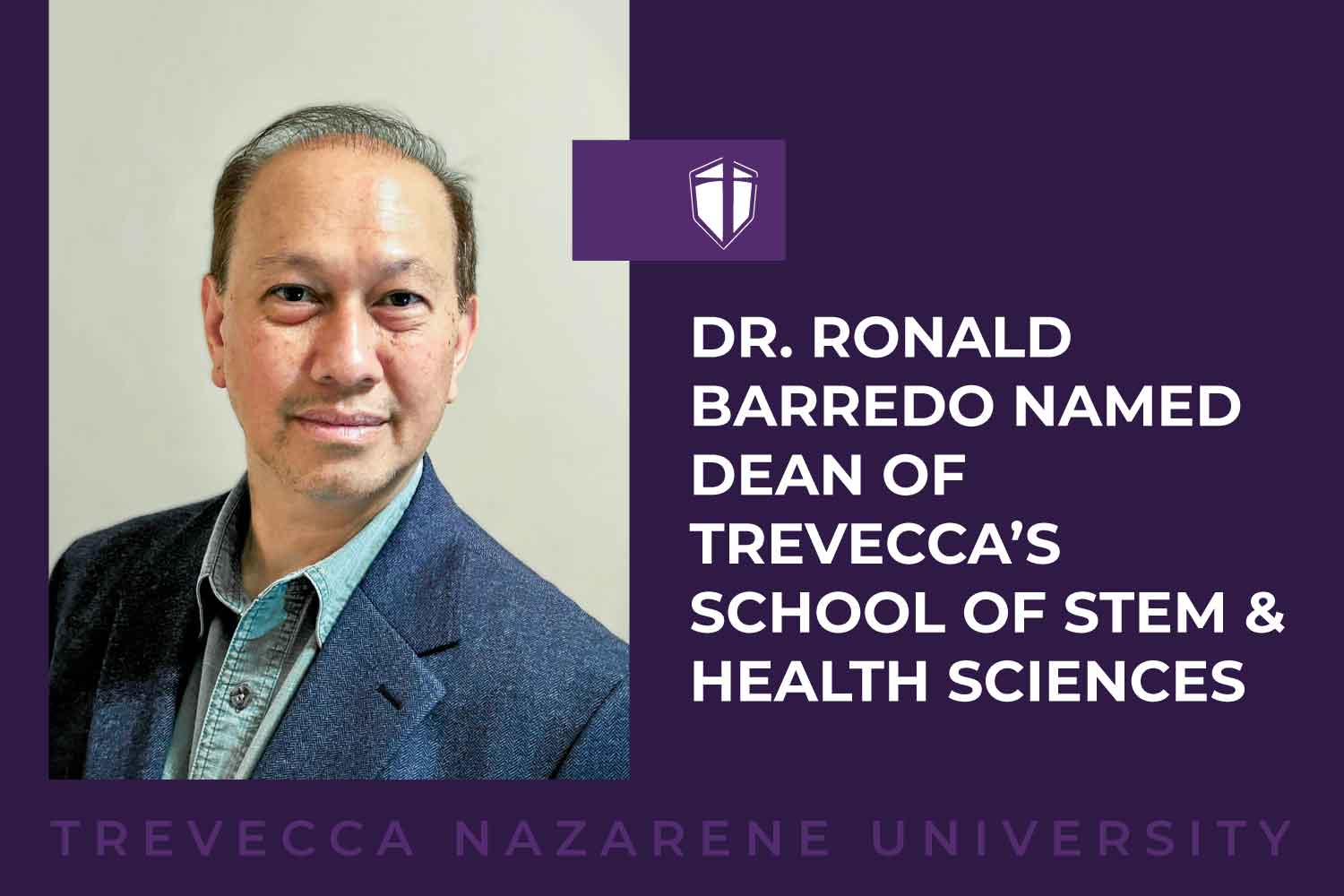 Dr. Ronald Barredo Named Dean Of Trevecca’s School Of Stem & Health Sciences